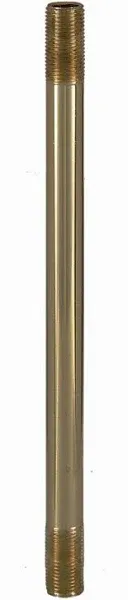 B&p Lamp 8 inch Solid Brass 1/8 IP Threaded Rod 22312U