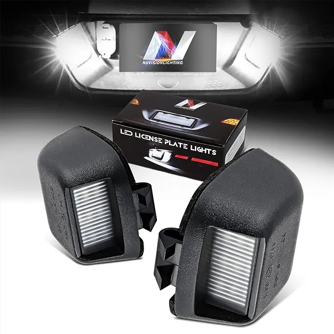 DNA Motoring NVL-LPL-018 License Plate Lights For 2005-2019 Frontier Armada Titan Xterra Equator 06 07 08 09 10 11 12 13 14 15