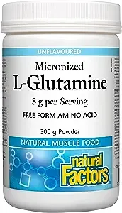 Natural Factors L-Glutamine Powder, 5000 Mg - 8 oz tub