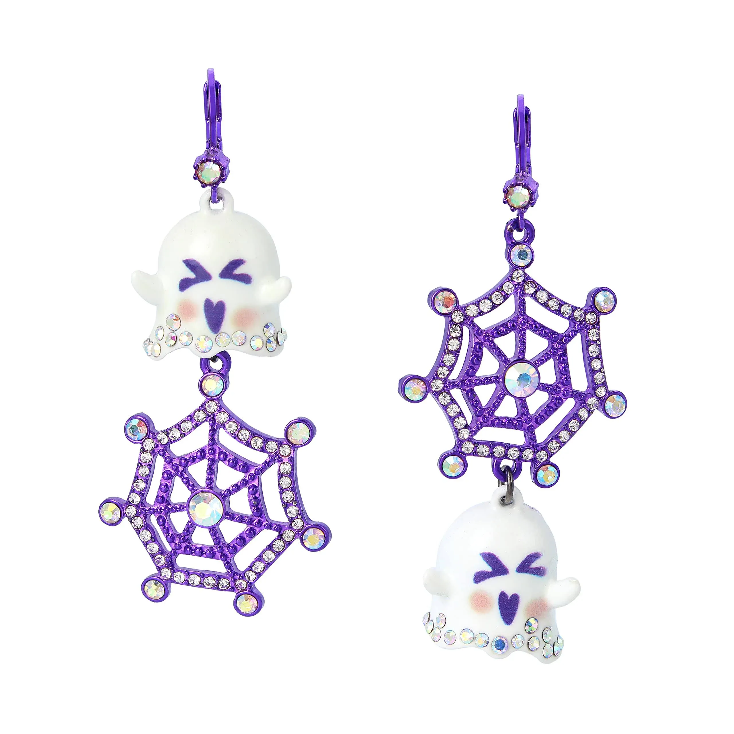 Betsey Ghost & Spider Web Earrings