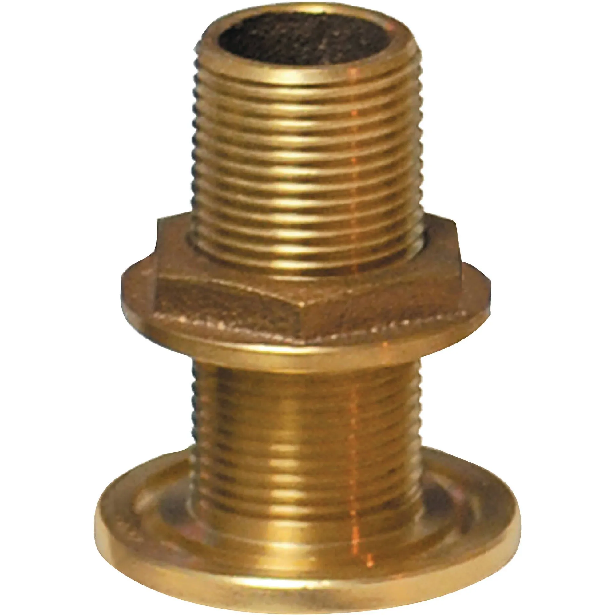 GROCO 3/4&#034; NPS NPT Combo Bronze Thru-Hull Fitting w/Nut