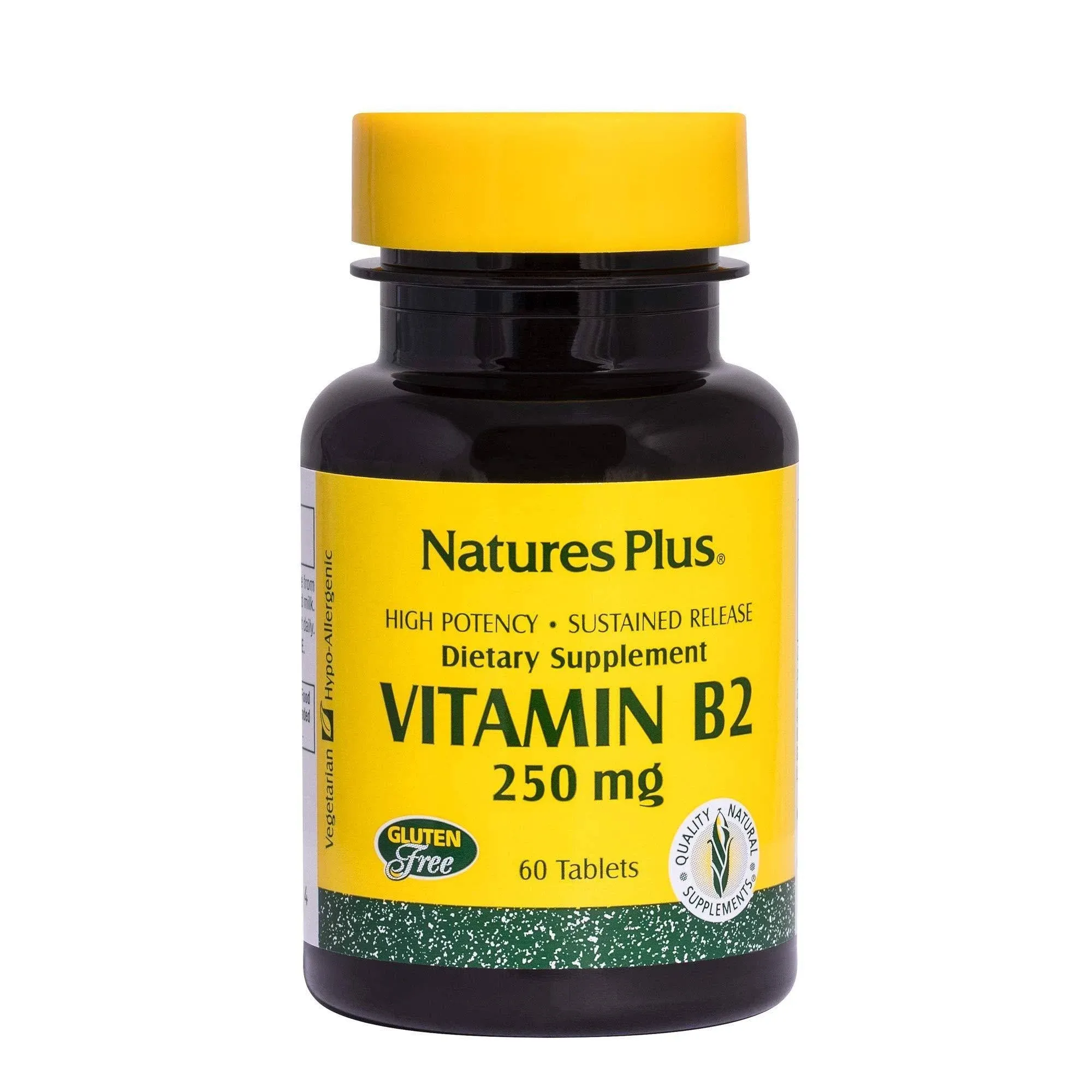 Nature's Plus, Vitamin B2, 250 mg, 60 Tablets