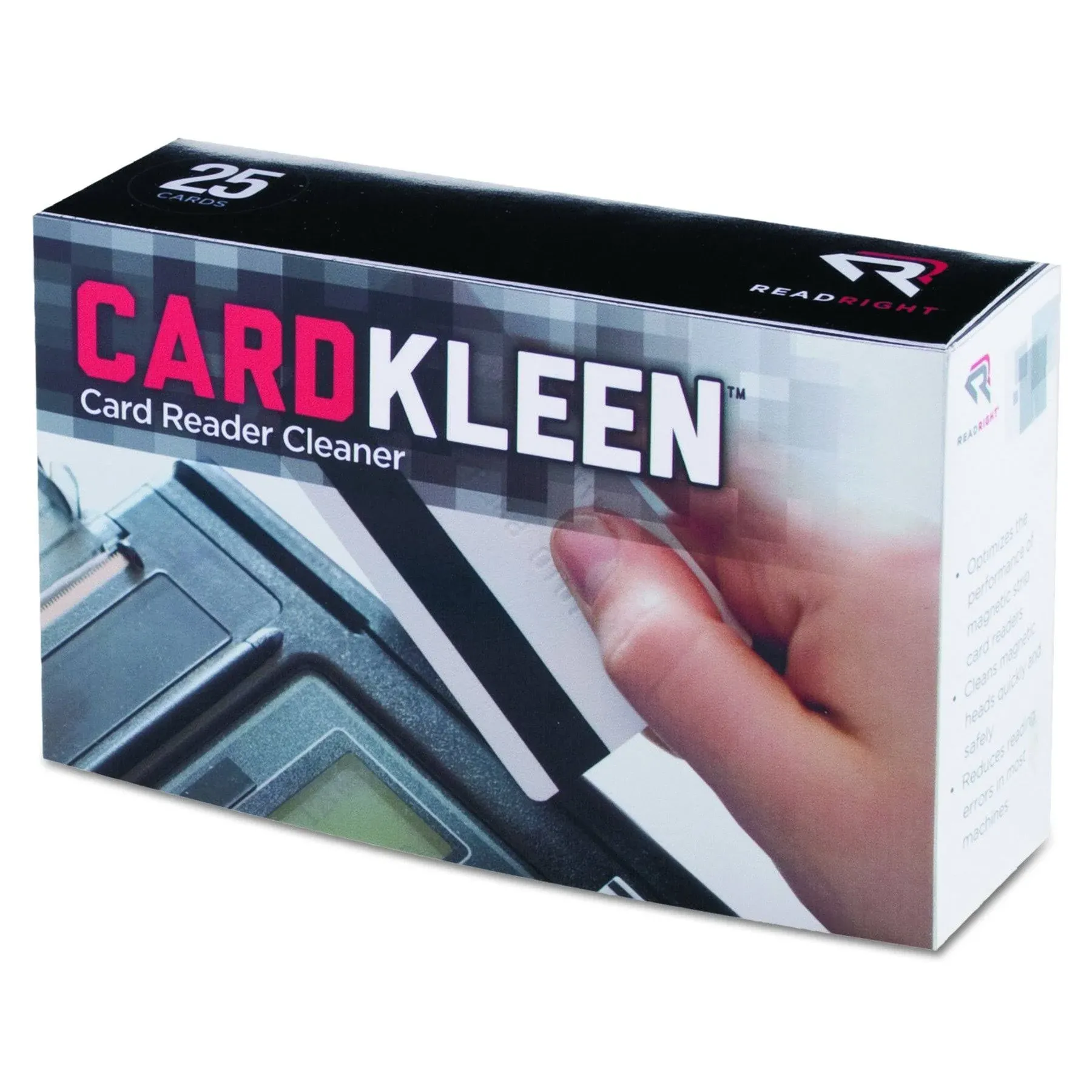 (LOT OF 44 CARDS) CardKleen Presaturated Magnetic Head Cleaning Cards, 25/Box