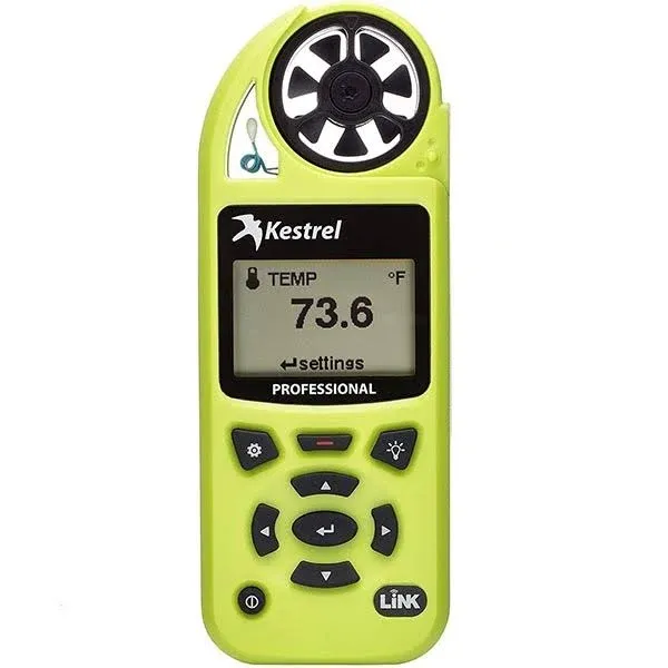 Kestrel 5200 Professional Weather Meter - High Viz Green