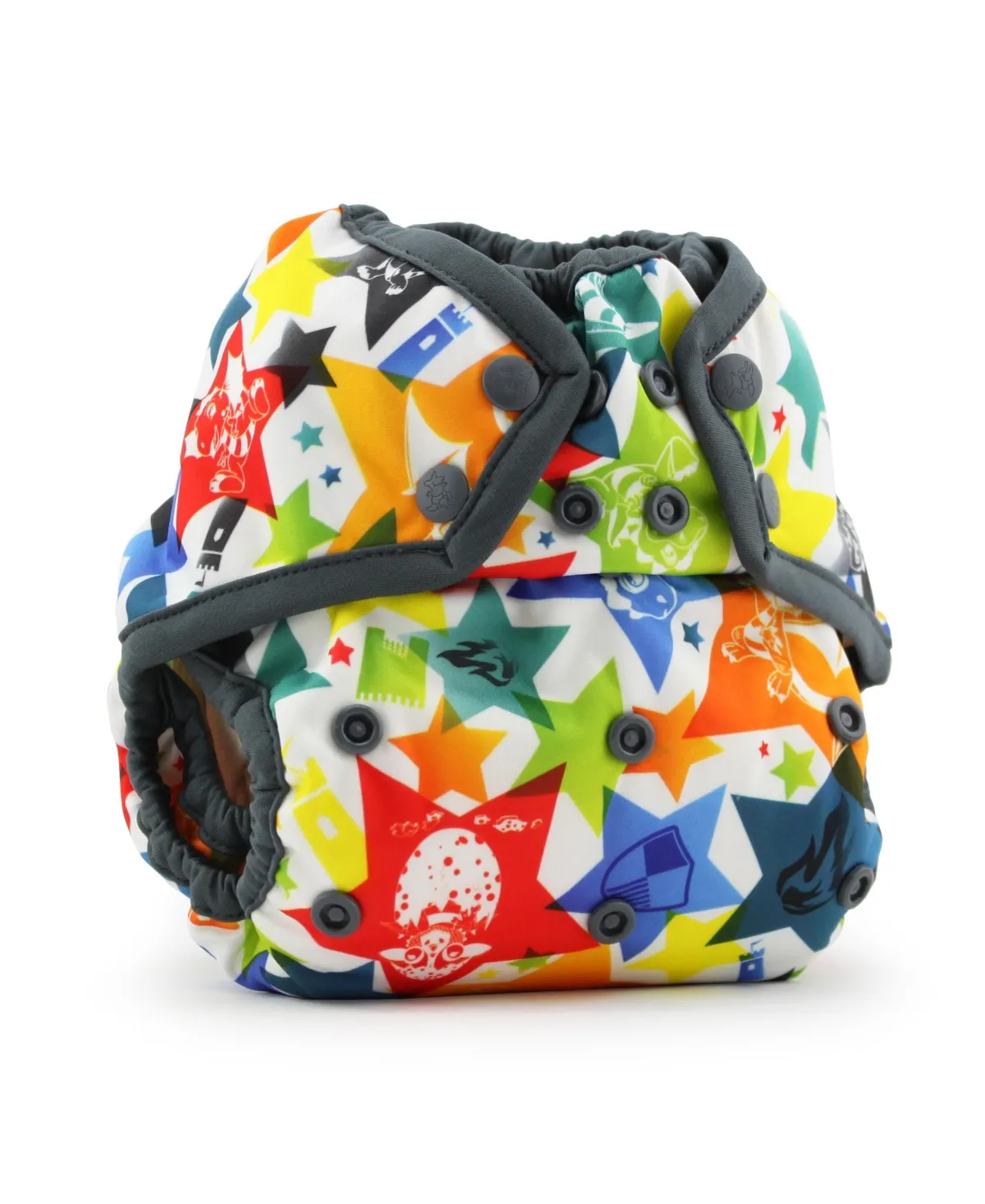 Rumparooz One Size Cloth Diaper Cover Snap, Invader