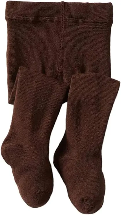 Girls - Jefferies - Socks Organic Cotton Brown Tights Size 6-18 Months - NEW!