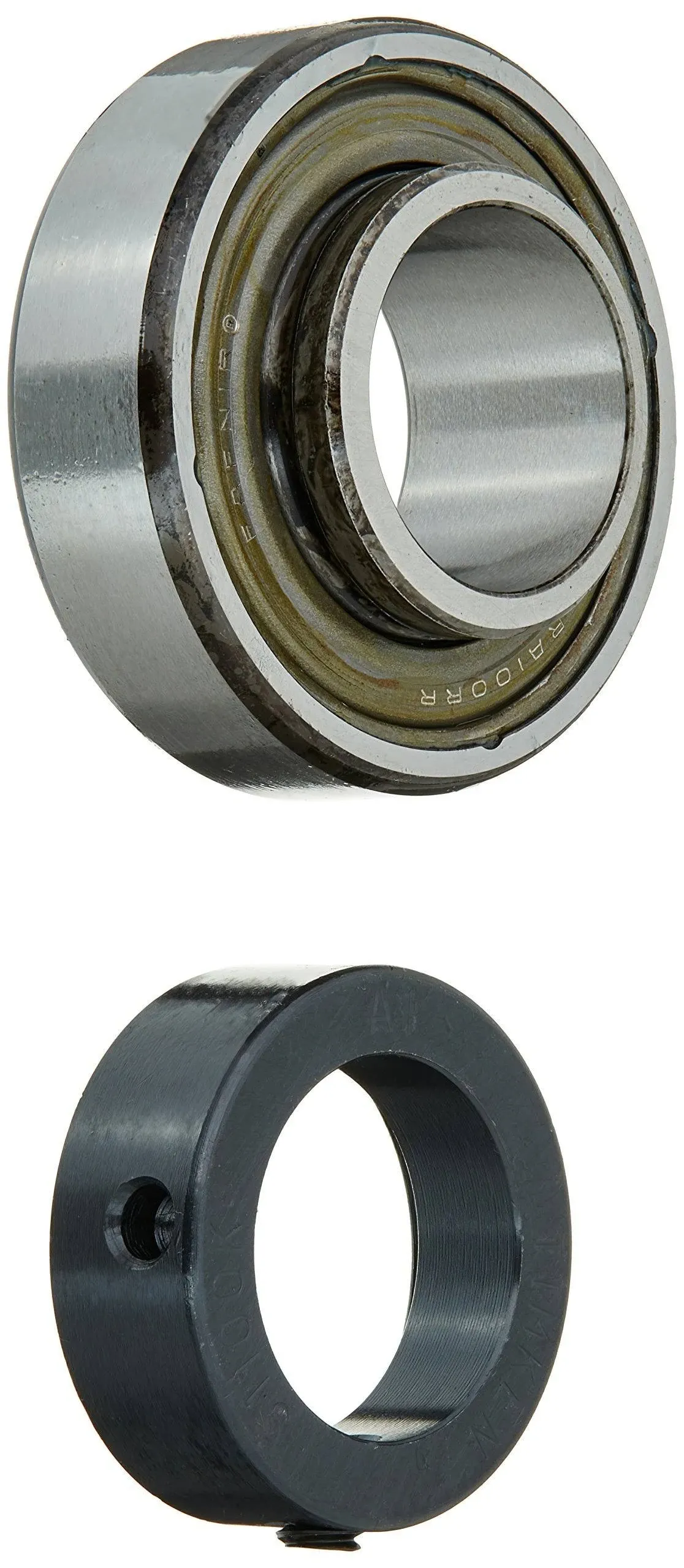 Wide Inner Ring Ball Bearing With Collar, Ra100Rr