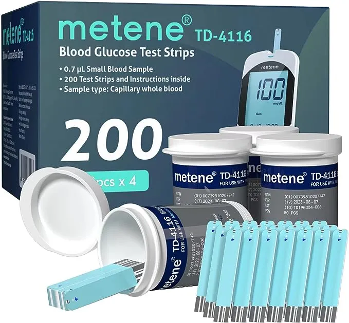 Metene TD-4116 Blood Glucose Test Strips