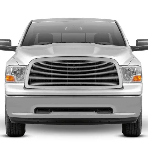 T-REX Grilles Billet Series Upper Grille Insert; Polished (13-18 RAM 1500, Excluding Rebel &amp; Sport)