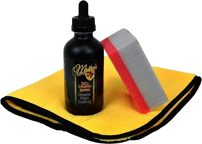 "McKee's 37 MKCS-100 Coating | 9H, Wipe Off Ceramic Paint Protection for Extreme Gloss, 4 oz."