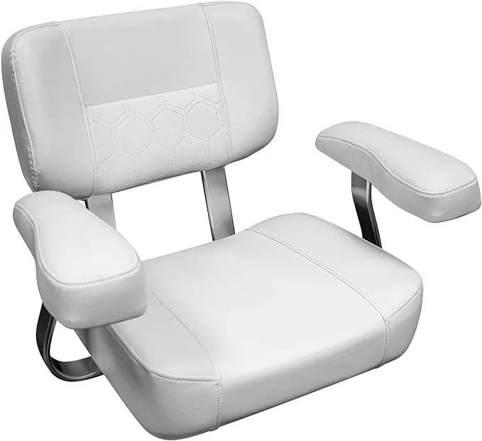 Wise 3321-784 Deluxe Helm Chair with Arms, Brite White