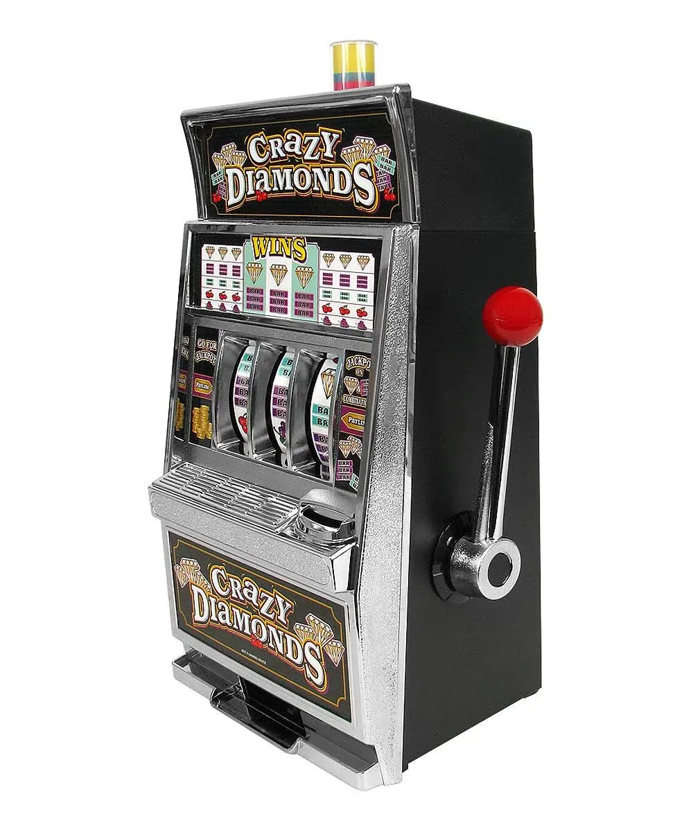 Trademark Global Crazy Diamonds Slot Machine Bank