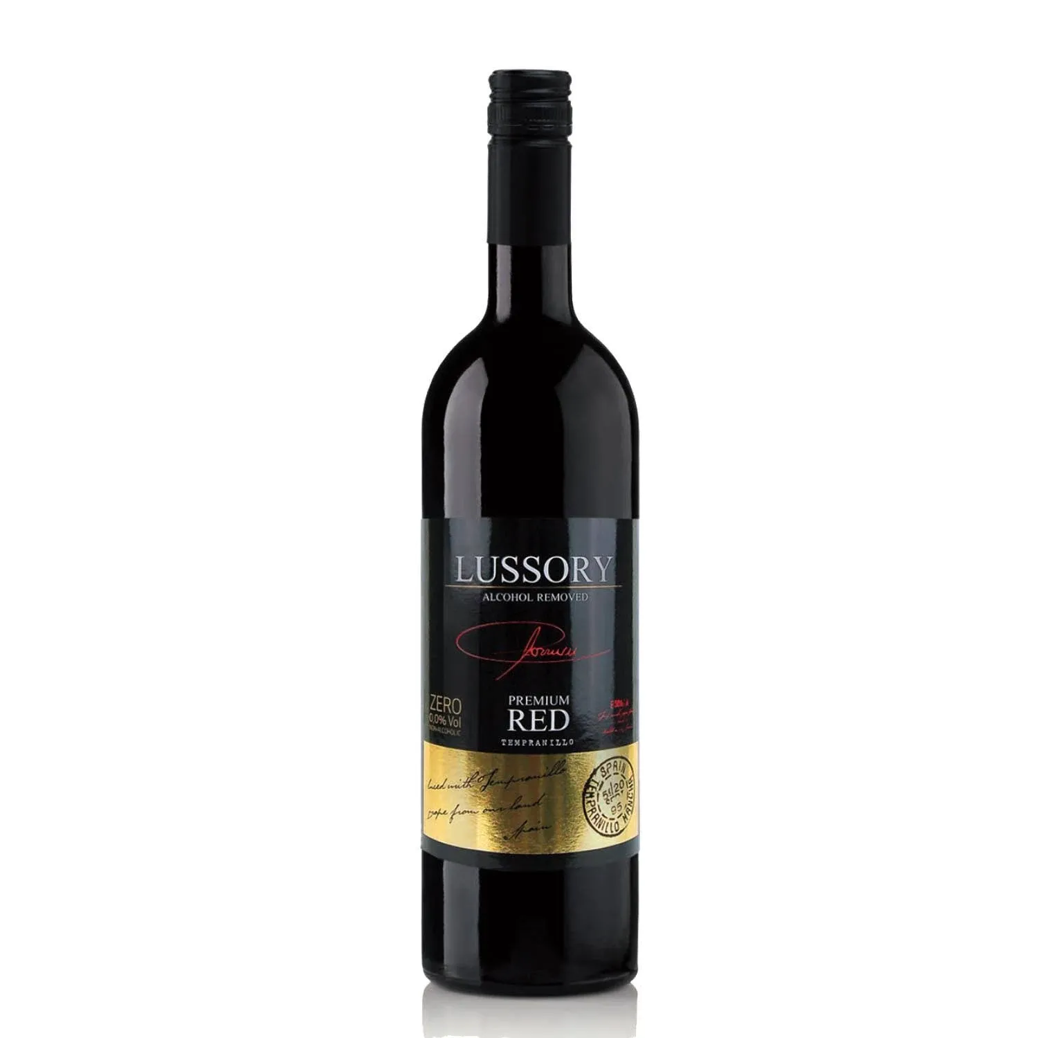 Lussory Premium Tempranillo Non Alcoholic Wine (0.0% ABV Red, Spain)