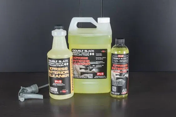 P&S Professional Detail Products - Xpress Interior Cleaner - Perfect for Safely Removing Traffic Marks, Dirt, Grease, and Oil; Works on Leather, Vinyl, and Plastic; Fresh Scent (1 Gallon)