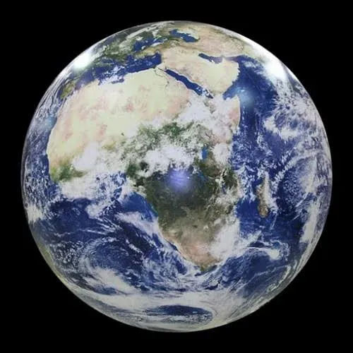 Planet Earth Huge Inflatable Globe, 1 Meter in Diameter, Earthball