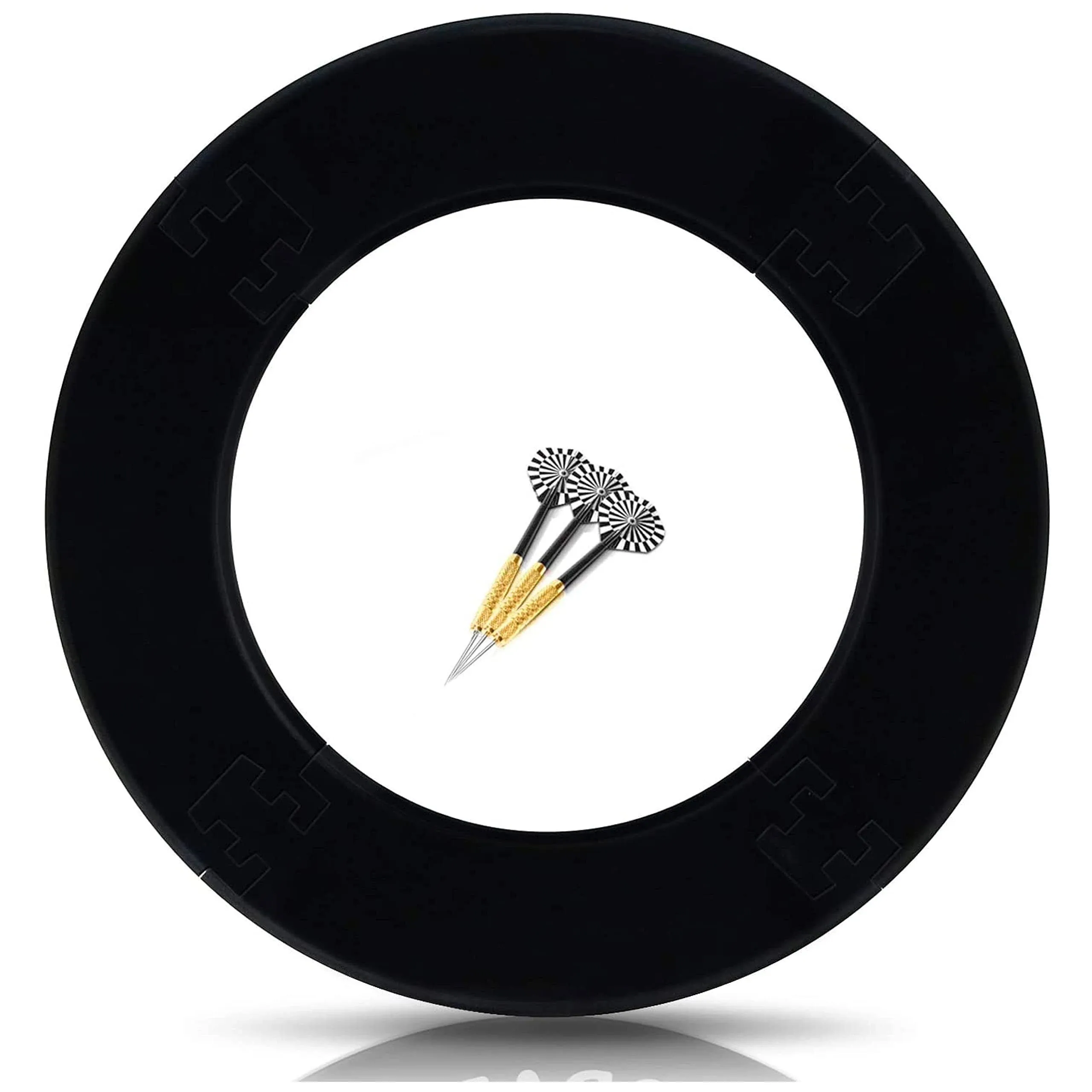 Dart Surround for All Brands - Dartboards - Darts Collection - Dart Backboard Black Ring - Dart Board Wall Protection Without Additional Mounting - Dart Board Accessories - Professional Look