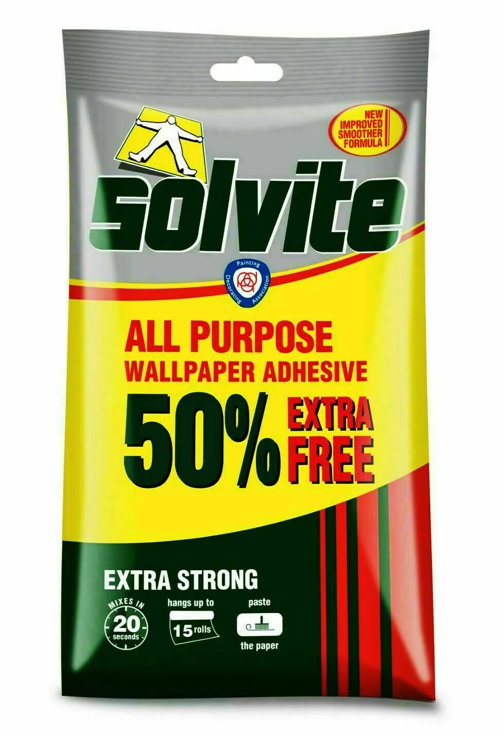 Solvite All Purpose Wallpaper Adhesive Paste Sachet 5 Roll