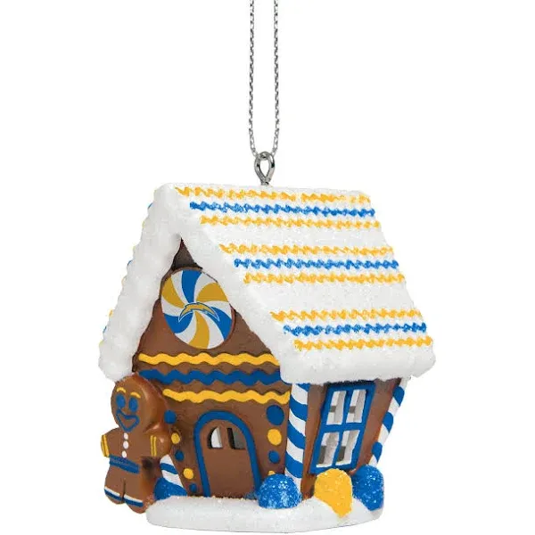 Los Angeles Chargers NFL Gingerbread House Ornament