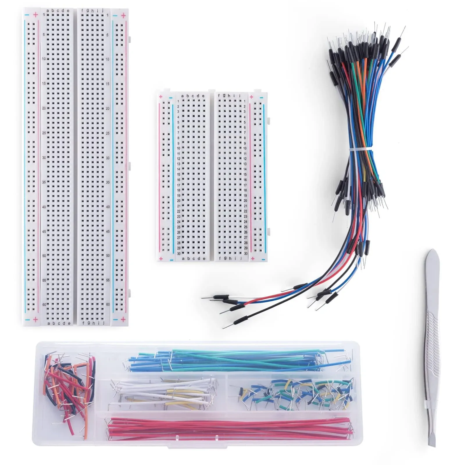 Aypzuke Breadboard Jumper Wires Kit 1Pcs 830 Breadboard 1Pcs 400 Breadboard ...