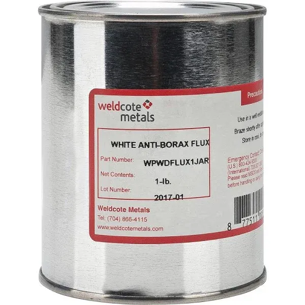 Weldcote Metals Anti-Borax Brazing Flux 1lb.