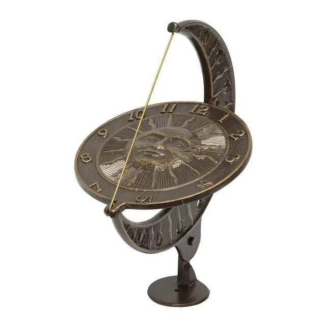 Whitehall Sun and Moon Sundial - Copper Verdigris