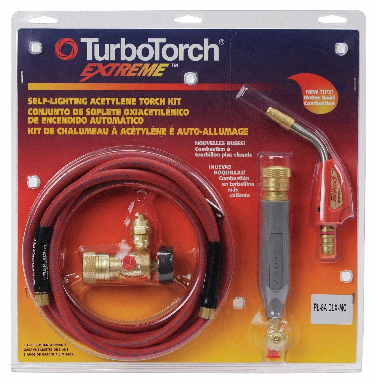 TurboTorch Extreme PL-8ADLX-MC Self Lighting Torch Kit 0386-0834