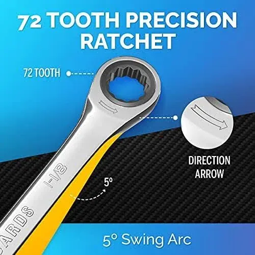 TOOLGUARDS Complete Ratcheting Wrench Set