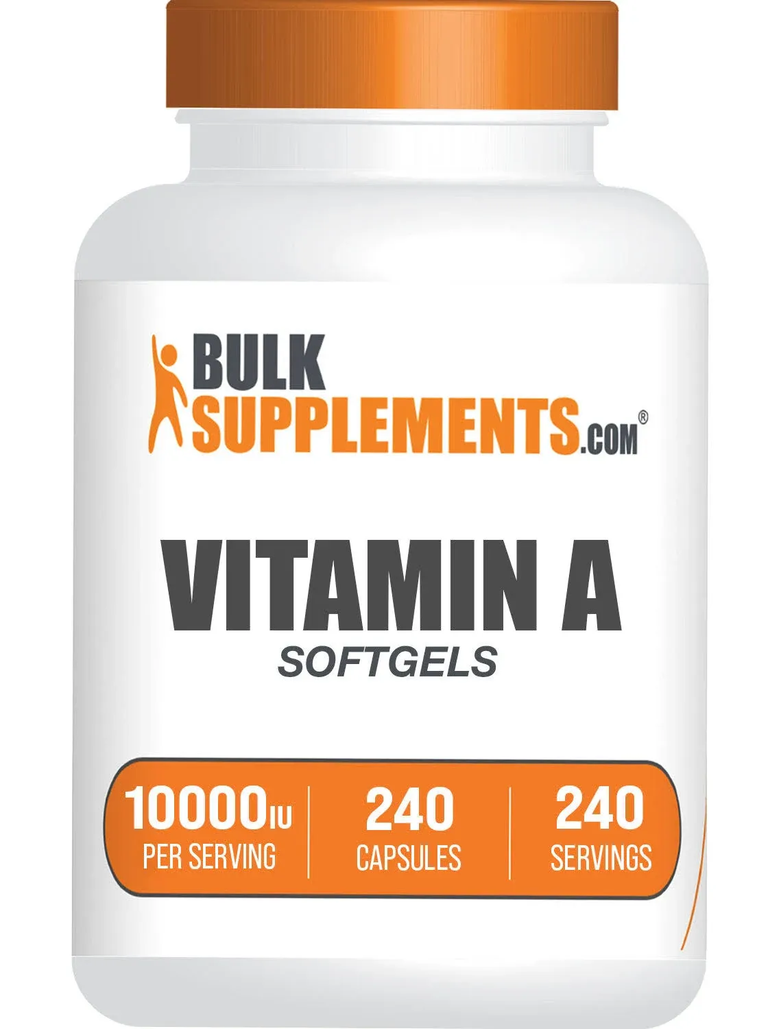 Bulksupplements.com Vitamin A Softgels, 10000 IU - Vitamin A Retinyl Palmitate ...