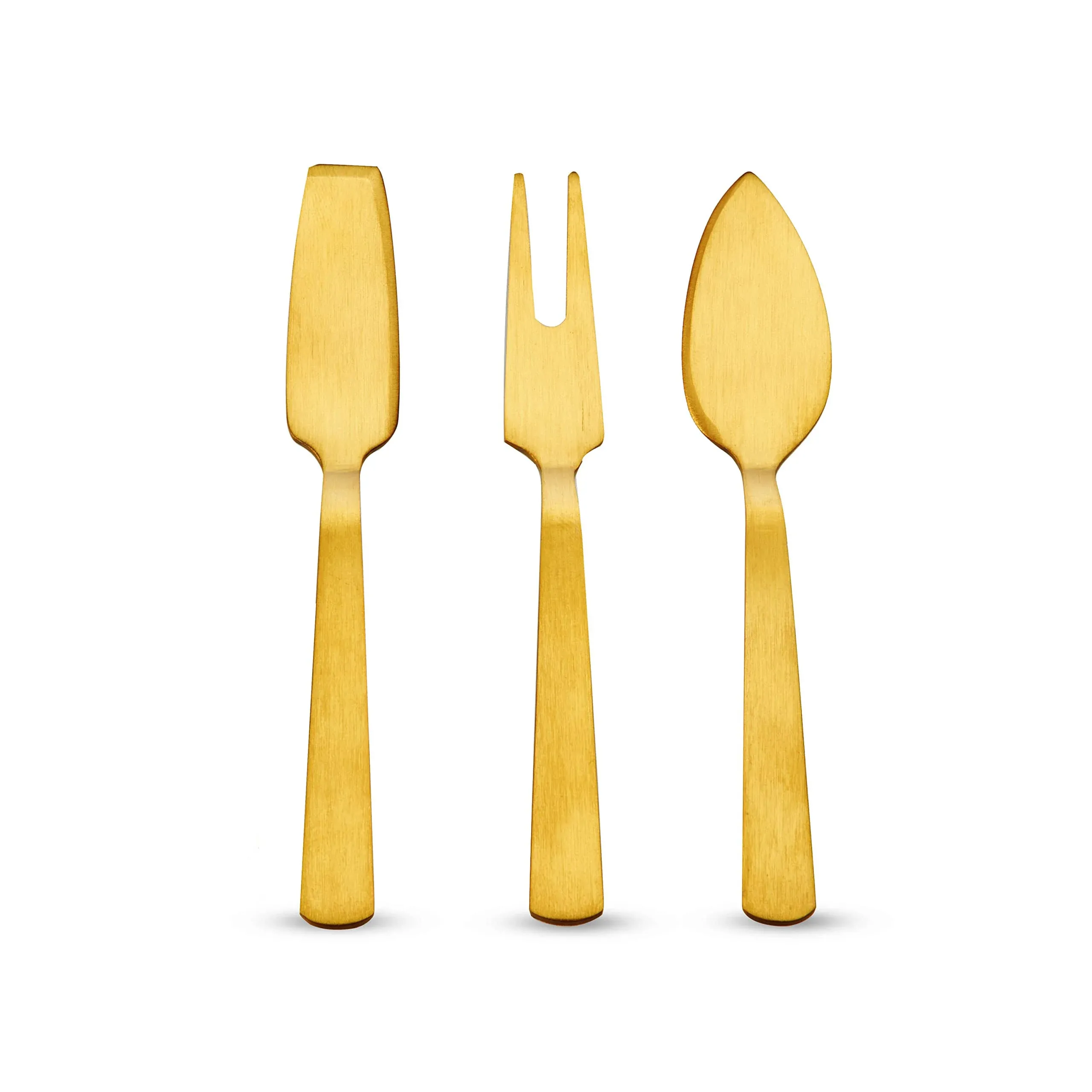 Twine Gold Cheese Knives, Set of 3