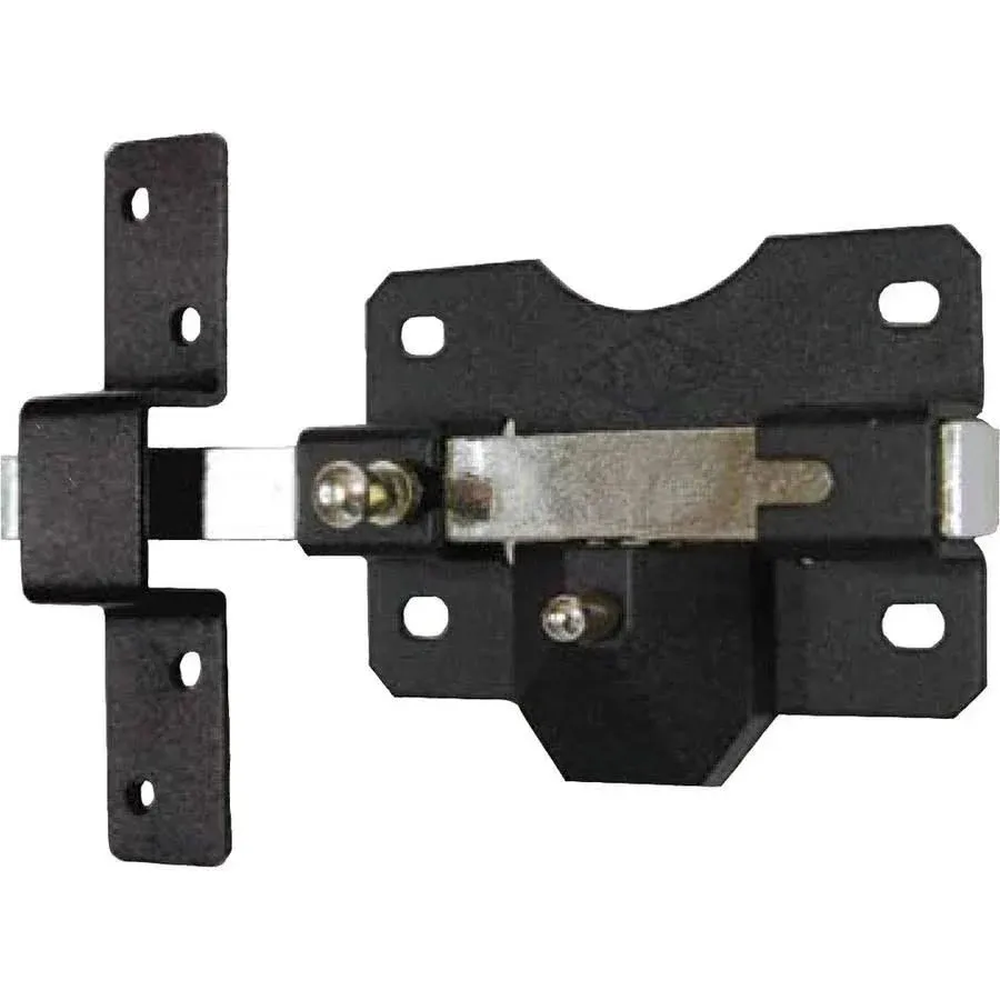 Abbey Gatepro 2in. Single Cylinder Keyed Long Throw Rim Lock Keyed Different - EACH (Black/Stainless/Brass)