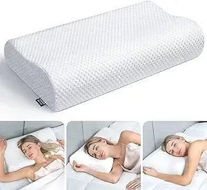 Osteo Adjustable Memory Foam Pillow with 6 Available Height, No Smell Neck ...