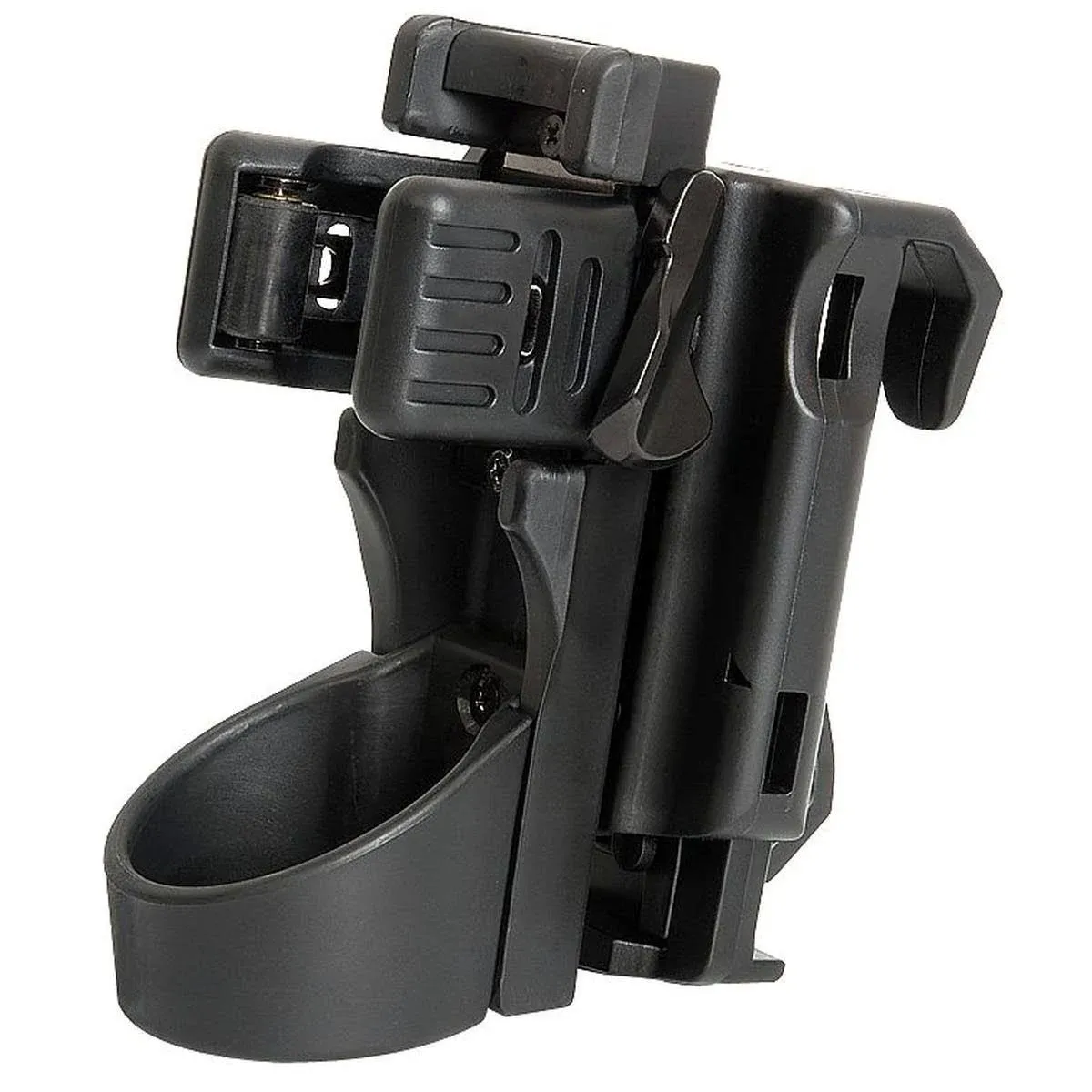 BTL Quick Cam 360º- ROTO-LOC Positive Ratchet - Articulating Tactical Holster Locking Safety Strap – Fits flashlights That Have a 1" Diameter and 1.2" Wide Bezel.