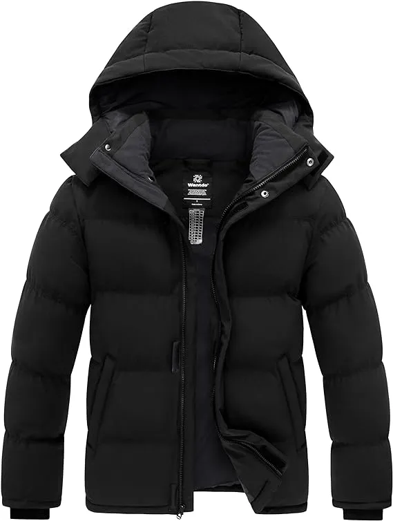 wantdo Men's Jacket Winter Coat Winter Puffer Jacket