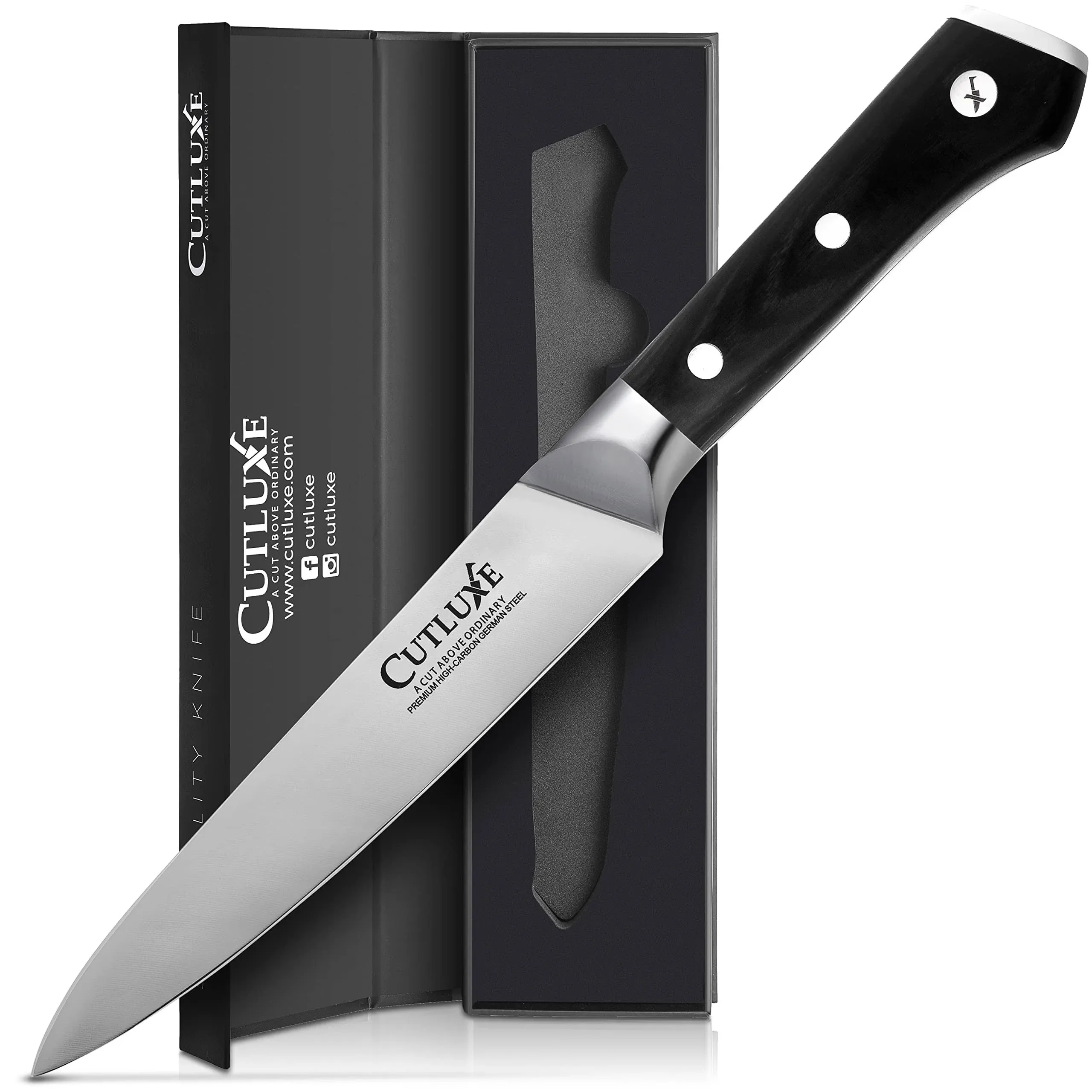 Cutluxe Utility Knife – 5.5&#034; Petty Kitchen Knife – Forged High Carbo