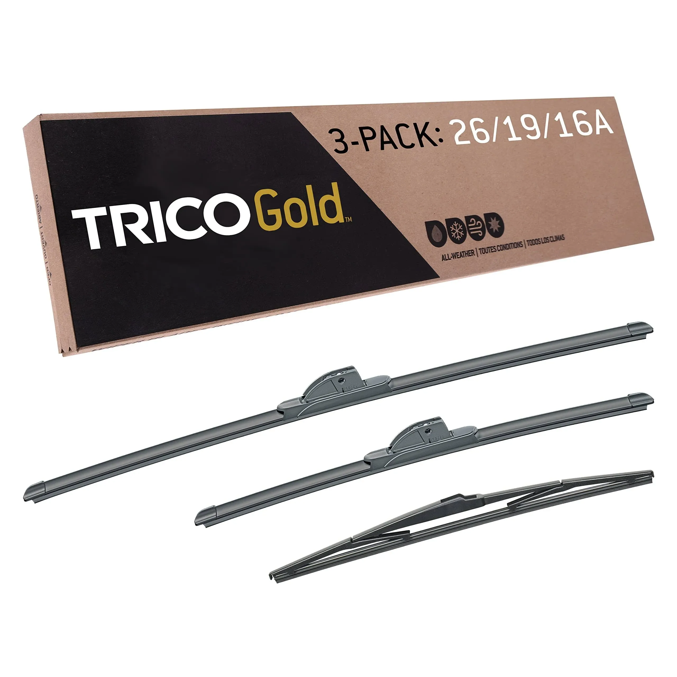 TRICO Gold 3 Pack Fits Select Toyota 18-2619-16A