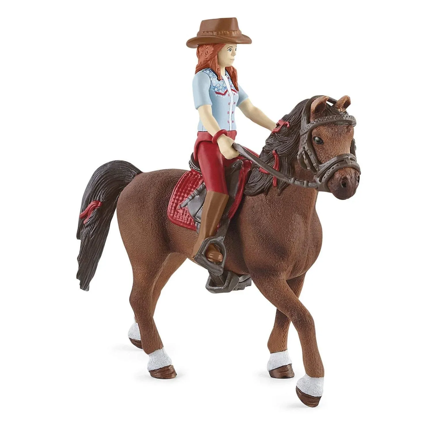 Schleich Horse Club Horse Club Hannah and Cayenne Educational Figurine for Kids