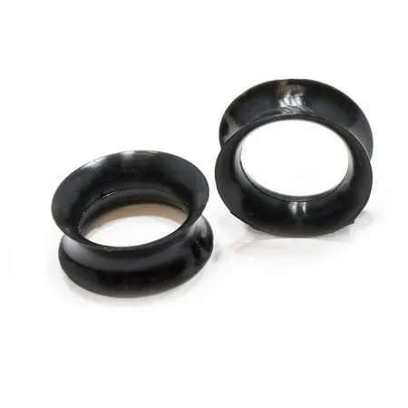 Pair Ear Flesh Tunnels Silicone Gauges Plugs Soft Thin Skin 3/4 19mm