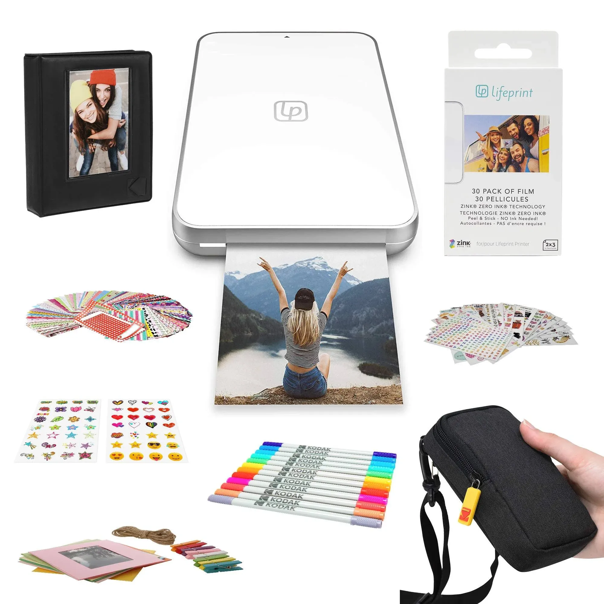 Lifeprint 2x3 Ultra Slim Printer Portable Photo and Video Printer for iPhone and ...