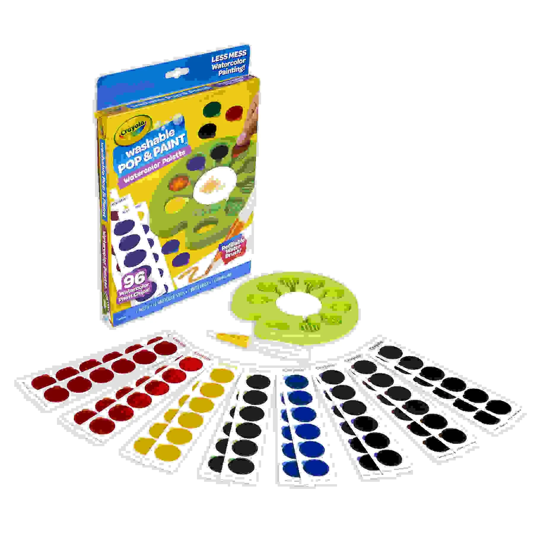 Crayola Pop & Paint Washable Watercolor Palette