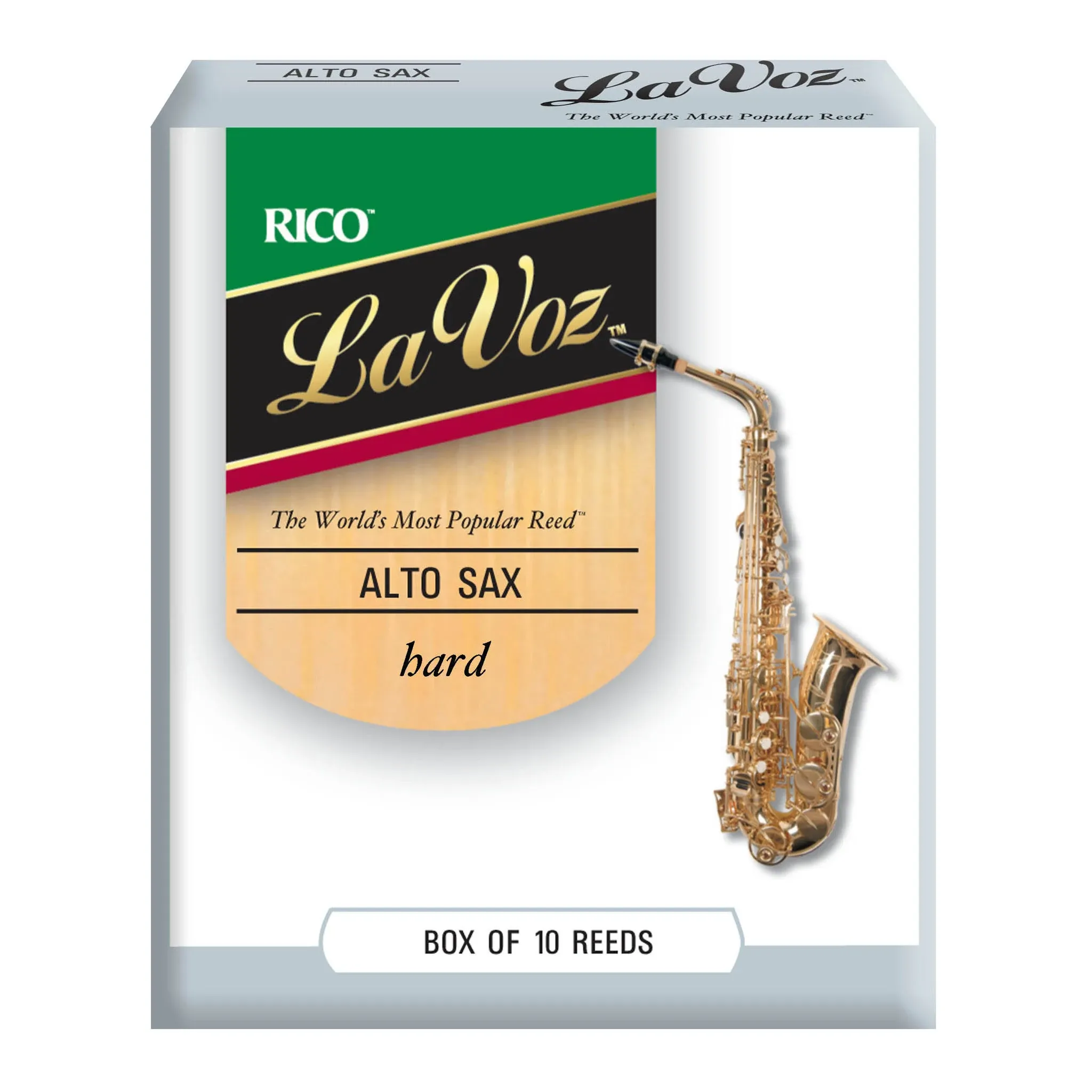 La Voz Alto Saxophone Reeds, M - 10 pack