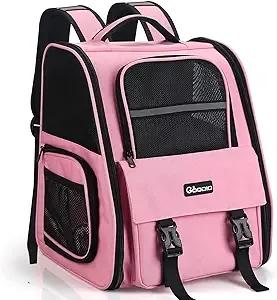 Pet Backpack Carrier, TSA Airline Approved Foldable Waterproof Cat Pet Backpack