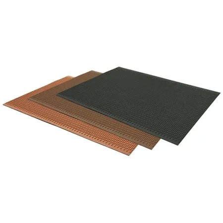 Rubber-Cal Safe-Grip Slip-Resistant Traction Mats - 1/4 in x 34 in x 2 ft - Red Rubber Runner