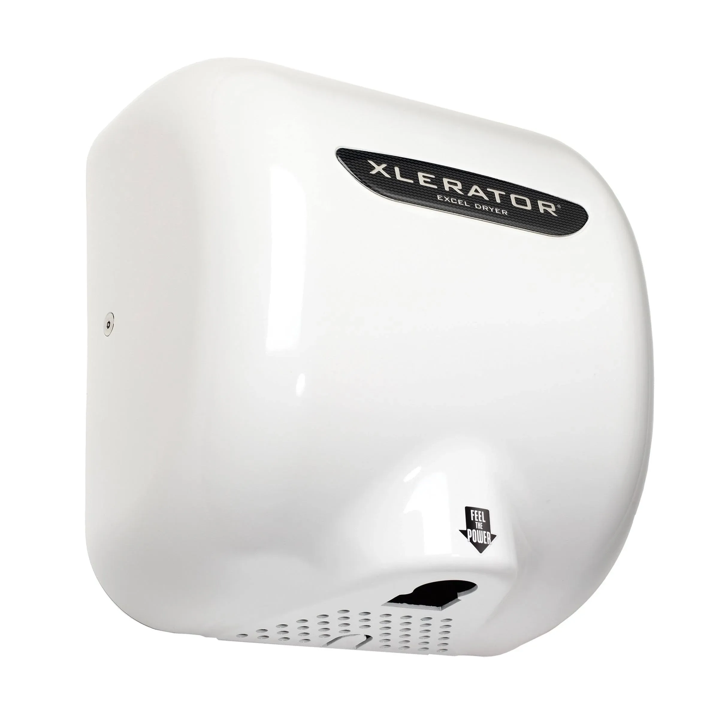 XLERATOR XL-BWX Automatic High Speed Hand Dryer with White Thermoset (BMC) Cover and 1.1 Noise Reduction Nozzle, 5.5 A, 277 V