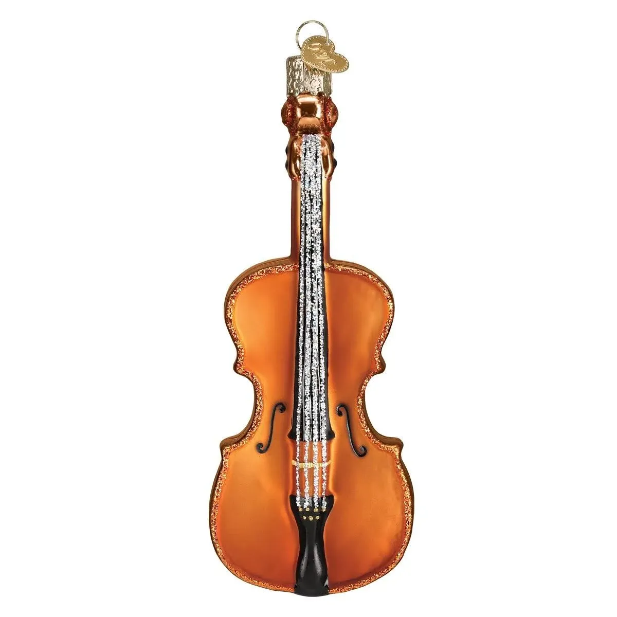 OLD WORLD CHRISTMAS CELLO GLASS MUSICAL INSTRUMENT CHRISTMAS ORNAMENT 38053