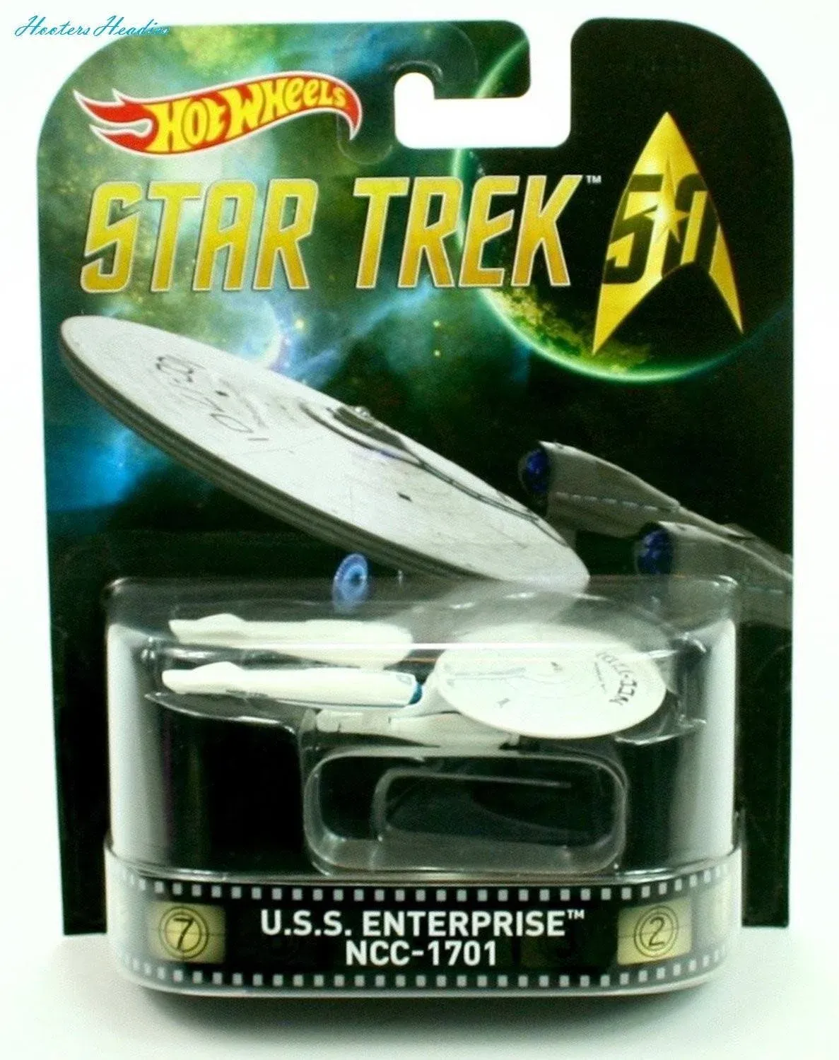 HOT WHEELS STAR TREK U.S.S. ENTERPRISE NCC-1701 RETRO ENTERTAINMENT