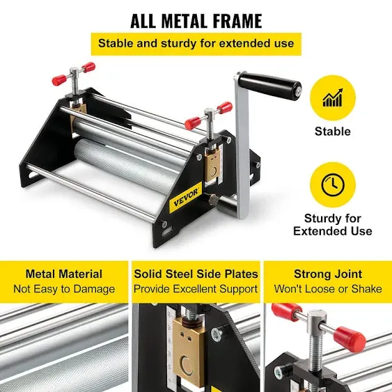 VEVOR Prensa de grabado básica, tamaño de impresión 11 pulgadas de largo x 10 pulgadas de ancho x 6.8 pulgadas de alto, prensa de grabado de construcción de metal, prensa profesional de impresión para impresión monotipo y grabado