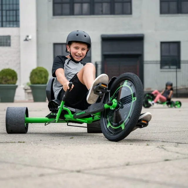 Huffy Green Machine Trike de Deriva de 20 Pulgadas, Verde y Negro