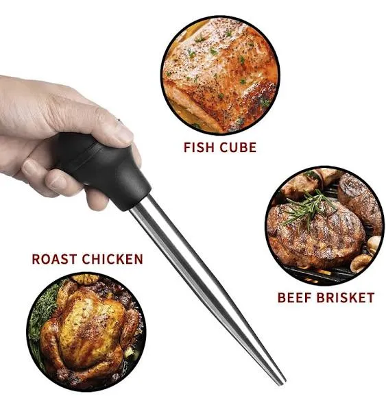 Stainless Steel Turkey Baster Baster Syringe for Cooking Meat Injector Set with 2 ...