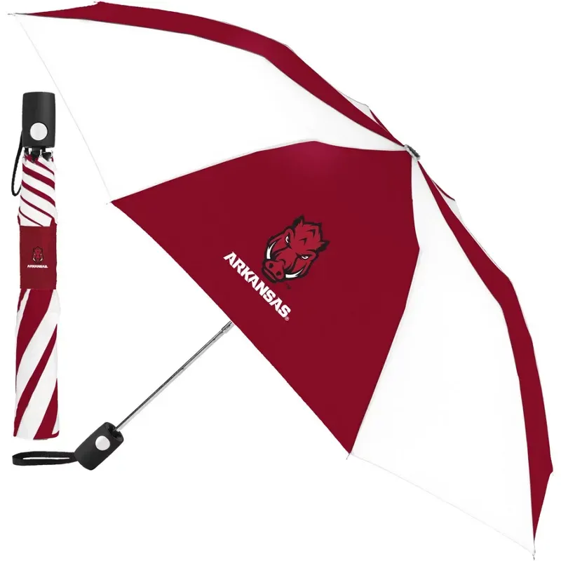 WinCraft University of Arkansas Auto Folding Umbrella - NCAA Novelty at Academy Sports