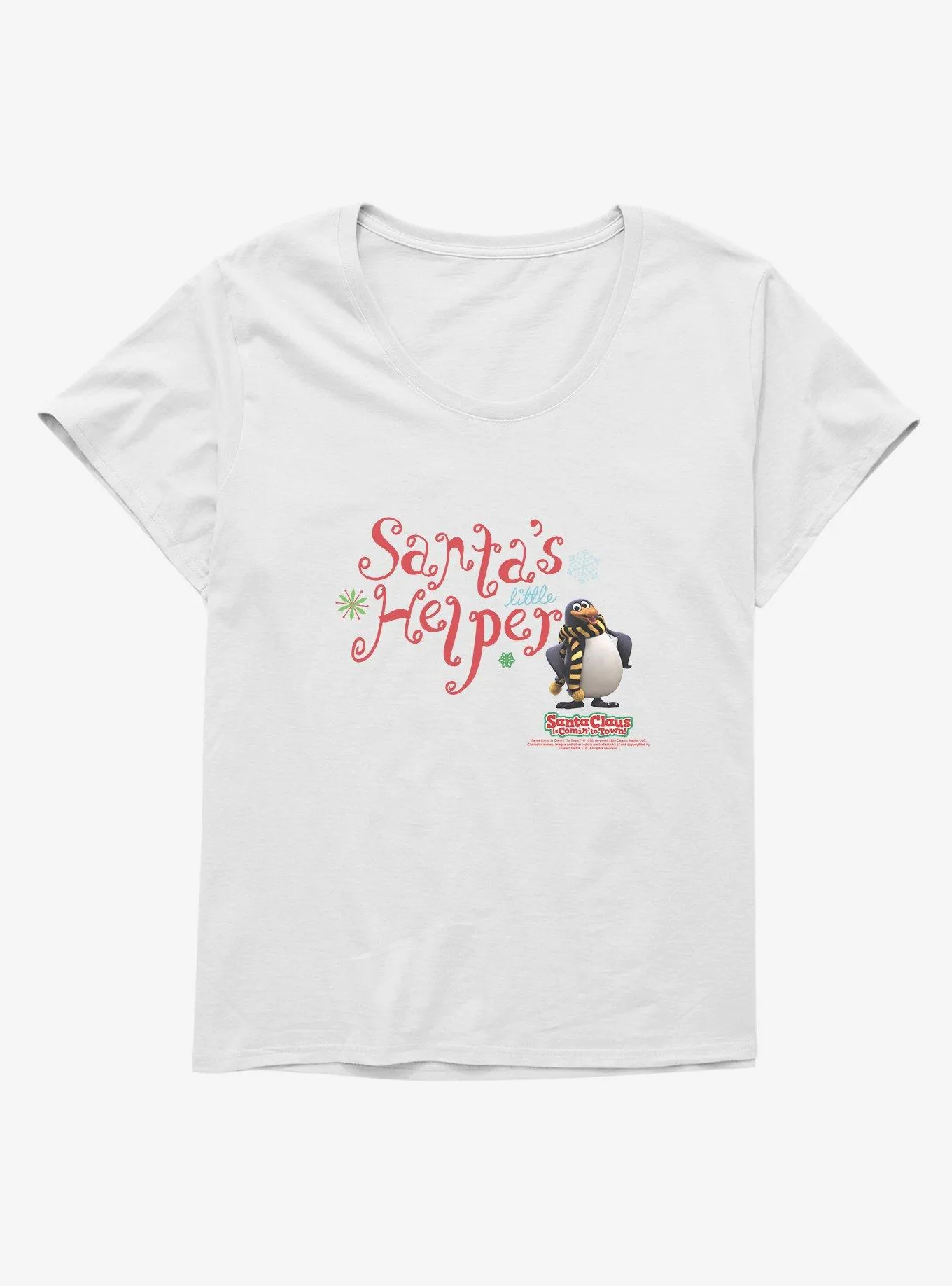 Santa Claus Is Comin' To Town! Santa's Little Helper Womens T-Shirt Plus Size | BoxLunch